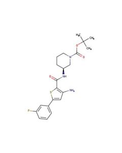 Astatech (S)-TERT-BUTYL 3-(3-AMINO-5-(3-FLUOROPHENYL)THIOPHENE-2-CARBOXAMIDO)PIPERIDINE-1-CARBOXYLATE; 1G; Purity 97%; MDL-MFCD12407978